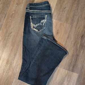 Big Star Indigo Boot Cut Jeans with Contrast Stitching